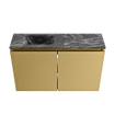 MONDIAZ TURE-DLUX 80cm toiletmeubel Oro. EDEN wastafel Lava positie links. Met 1 kraangat. SW1103931
