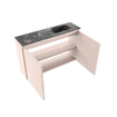MONDIAZ TURE-DLUX 80cm toiletmeubel Rosee. EDEN wastafel Lava positie rechts. Zonder kraangat. SW1103985