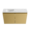 MONDIAZ TURE-DLUX 80cm toiletmeubel Oro. EDEN wastafel Opalo positie links. Zonder kraangat. SW1104453