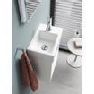 Duravit Ketho 2 wastafelonderbouwkast met 1 deur 36.4x23.8x44cm links, met greep antraciet wit supermat SW772766