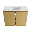 MONDIAZ TURE-DLUX 60cm toiletmeubel Oro. EDEN wastafel Opalo positie midden. Zonder kraangat. SW1104474