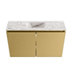 MONDIAZ TURE-DLUX 80cm toiletmeubel Oro. EDEN wastafel Glace positie midden. Zonder kraangat. SW1103423