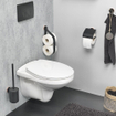 Tiger Urban Toiletrolhouder met klep Zwart 13.8x12.6x4.5cm SW106847