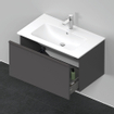 Duravit D-Neo wastafelonderkast 81x44x46.2cm 1 lade Grafiet Mat SW640815