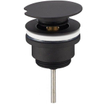 Wiesbaden Caral draaiwaste afvoerplug 5/4" mat zwart SW102852