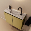 MONDIAZ TURE-DLUX 60cm toiletmeubel Oro. EDEN wastafel Glace positie midden. Met 1 kraangat. SW1103440