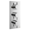 Crosswater MPRO inbouwbadkraan thermostatisch 1 stopkraan 1 omstelknop met afbouwdeel 27.5X12cm chroom SW31319