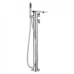 Crosswater Wisp badkraan thermostatisch 98.2cm vrijstaand uitloop 30cm met handdouche chroom SW31019
