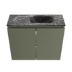 MONDIAZ TURE-DLUX 60cm toiletmeubel Army. EDEN wastafel Lava positie rechts. Zonder kraangat. SW1103670