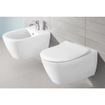 Villeroy en boch Subway 2.0 toiletset met Geberit inbouwreservoir met diepspoel wandcloset directflush slimseat zitting en bedieningsplaat met ronde knoppen wit SW791652