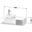 Duravit D-Neo wastafelonderkast 100x26x48cm Grafiet Mat SW641201