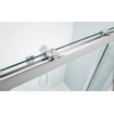 Crosswater Design S softclose schuifdeur 170x195cm helder veiligheidsglas zilver profiel SW30967