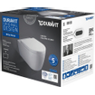 Duravit Starck Me wandclosetpack diepspoel Rimless 37x57cm met softclose closetzitting wit SW89009