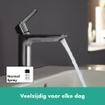 Hansgrohe Logis wastafelkraan 121 pop-up plug chroom SW651454