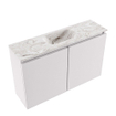 MONDIAZ TURE-DLUX 80cm toiletmeubel Cale. EDEN wastafel Glace positie midden. Zonder kraangat. SW1103166