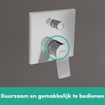 Hansgrohe Vivenis ééngreeps badmengkraan inbouw met geïntegreerde zekerheidscombinatie EN1717 chroom SW647114