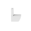 Nemo Spring Sun PACK staand toilet 345 x 660 x 850 mm porselein wit uitgang H 19 cm met S-extensie inclusief met jachtbak met dunne softclose en takeoff toiletzitting in wit duroplast SW288599