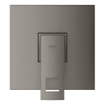 Grohe Eurocube Inbouwthermostaat - 1 knop - zonder omstel - brushed hard graphite SW523743