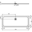 Ideal Standard Ultraflat Solid douchebak rechthoekig 170x70x3cm betongrijs SW97428