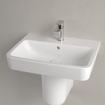 Villeroy & Boch O.novo wastafel 60x46cm met overloop 1 kraangat wit SW445853