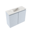 MONDIAZ TURE-DLUX 60cm toiletmeubel Clay. EDEN wastafel Ostra positie midden. Zonder kraangat. SW1104755