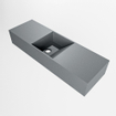 Mondiaz TYNE Fontein - 70x23x12cm - wasbak midden - zonder kraangaten - solid surface - Plata SW1026131