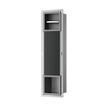 Xellanz Rocko toiletrolhouder zonder klep en reserverolhouder inbouw gunmetal SW1126032