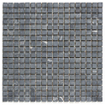 The Mosaic Factory Natural Stone mozaïektegel 1.5x1.5x0.6cm voor wand en vloer voor binnen en buiten marmer Nero Anticato SW66203