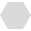 Cifre Ceramica Hexagon Timeless wand- en vloertegel - 15x17cm - 9mm - Zeshoek - Lichtgrijs mat SW476709