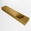 Mondiaz TYNE Fontein - 110x23x12cm - wasbak Rechts - zonder kraangaten - solid surface - Oro SW1026176