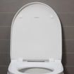 Duravit DuraStyle Basic WC-zitting 33.1x38.5x4.2cm met softclose Kunststof wit Glanzend SW358135