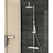 Crosswater Atoll doucheset met thermostatische kraan en hoofddouche 20x20cm chroom SW31164