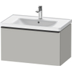 Duravit D-Neo wastafelonderkast 78.4x44x45.2cm 1 lade met softclose Betongrijs Mat SW640746