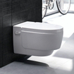 Geberit AquaClean Mera Comfort douchewc met geurafzuiging met warme luchtdroging en Ladydouche met softclose zitting met wandbediening Glans Wit SW809493