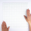 The Mosaic Factory Amsterdam mozaïektegel - 32.2x32.2cm - wand en vloertegel - Vierkant - Glas Ultra White Mat SW62082