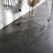 Brauer Douchegoot - 80x7.5cm - muurflens - tegelinlegrooster omkeerbaar - RVS - geborsteld gunmetal SW891083