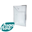 FugaFlow ID06 Quick Fit Schuifdeur - 130x190cm - 6mm veiligheidsglas - alu profiel - anti kalk - chroom SW999905