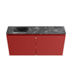 MONDIAZ TURE-DLUX 100cm toiletmeubel Fire. EDEN wastafel Lava positie links. Met 1 kraangat. SW1103795