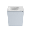 MONDIAZ TURE-DLUX 40cm toiletmeubel Clay. EDEN wastafel Opalo positie links. Met 1 kraangat. SW1104214