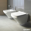 Duravit Durastyle toiletset met inbouwreservoir geberit toiletzitting met softclose en sigma01 bedieningsplaat wit SW93486