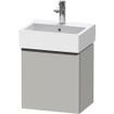 Duravit D-Neo wastafelonderkast 43.4x44x32.2cm Rechtsdraaiend 1 deur Betongrijs Mat SW640703