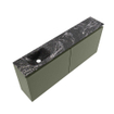 MONDIAZ TURE-DLUX 120cm toiletmeubel Army. EDEN wastafel Lava positie links. Zonder kraangat. SW1103763