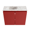MONDIAZ TURE-DLUX 60cm toiletmeubel Fire. EDEN wastafel Glace positie links. Met 1 kraangat. SW1103285