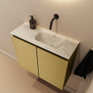 MONDIAZ TURE-DLUX 60cm toiletmeubel Oro. EDEN wastafel Ostra positie rechts. Zonder kraangat. SW1104964