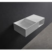 Ideavit Solidplan Wastafel 80x41x20cm rechthoek 0 kraangaten 1 wasbak Solid surface wit SW85943