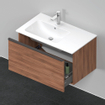 Duravit D-Neo wastafelonderkast 81x44x46.2cm 1 lade Noten Mat SW641118