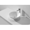 Wiesbaden Valerie waskom rond 43x13 cm solid surface mat wit SW102824