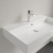 Villeroy & Boch Memento 2.0 wastafel onderzijde geslepen 80x47cm met overloop 1 kraangat ceramic+ wit SW336025