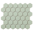 The Mosaic Factory Barcelona mozaïektegel - 28.2x32.1cm - wandtegel - Zeshoek/Hexagon - Porselein Light Green Edge Glans SW104825