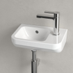 Villeroy & Boch Architectura fontein - 36x26cm - 1 kraangat rechts - met overloop - ceramic wit SW68793